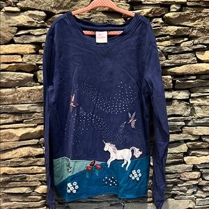 Hanna Andersson- Kids Navy Unicorn Long Sleeve Shirt!!!